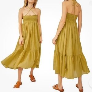 Free People Follow Rivers Convertible Smocked Dress Skirt in Cleopatra.